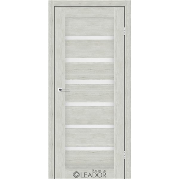 Двери межкомнатные Leador Express MILAN Клен Айс Сатин белый