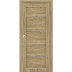 Двери межкомнатные Leador Express GARDA Клен Золотой Сатин белый