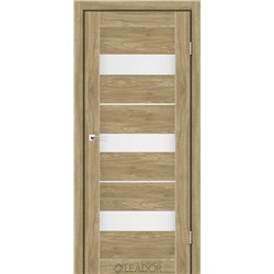 Двери межкомнатные Leador Express MODENA Клен Золотой Сатин белый 