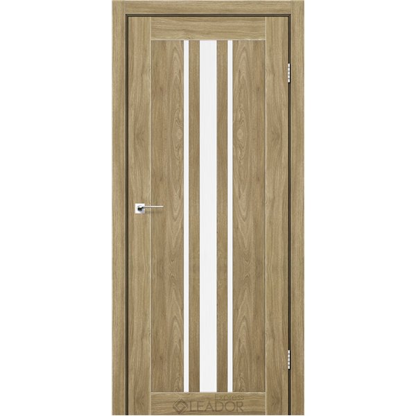 Двери межкомнатные Leador Express FERONA Клен Золотой Сатин белый