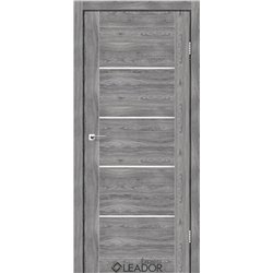 Двери межкомнатные Leador Express GARDA Клен Грей Сатин белый