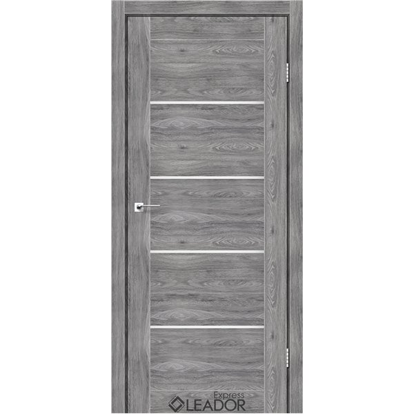 Двери межкомнатные Leador Express GARDA Клен Грей Сатин белый