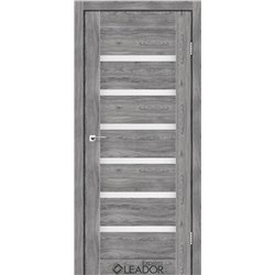 Двери межкомнатные Leador Express MILAN Клен Грей Сатин белый