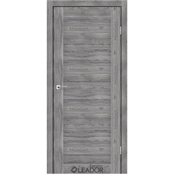 Двери межкомнатные Leador Express AVELINO Клен Грей Сатин Белый