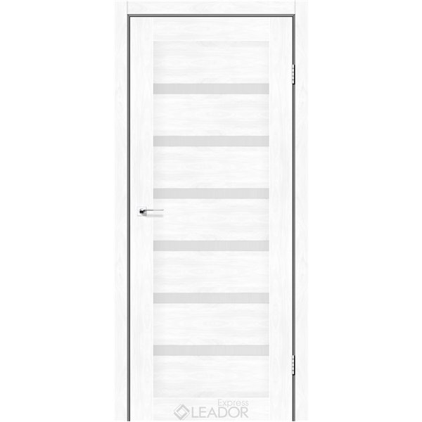 Двері міжкімнатні Leador Express MILAN Клен Білий Сатин білий