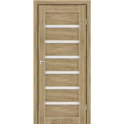 Двери межкомнатные Leador Express MILAN Клен Золотой Сатин белый