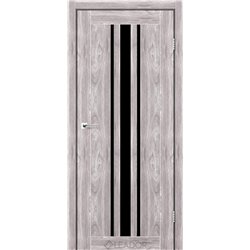 Двери межкомнатные Leador Express FERONA Клен Южный Черное стекло