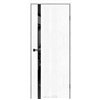 Двери межкомнатные Leador Express SLD - 02 Клен Белый Глухая Обычная кромка Черная матовая кромка