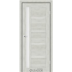 Двери межкомнатные Leador Express RIM Клен Айс Сатин белый