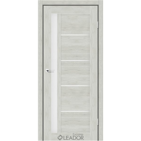 Двери межкомнатные Leador Express RIM Клен Айс Сатин белый