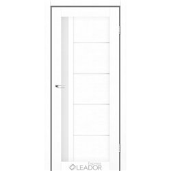 Двери межкомнатные Leador Express RIM Клен Белый Сатин белый 