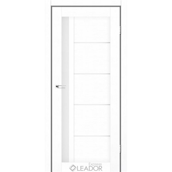 Двери межкомнатные Leador Express RIM Клен Белый Сатин белый 