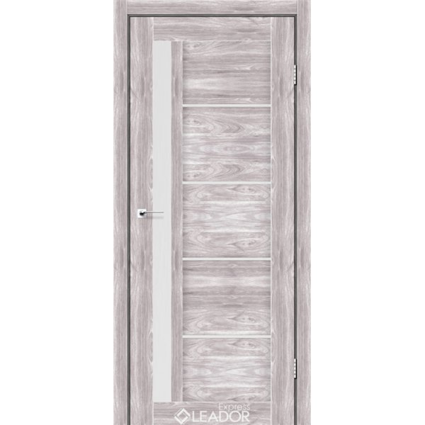 Двери межкомнатные Leador Express RIM Клен Южный Сатин белый 