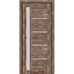 Двери межкомнатные Leador Express RIM Клен Рубрум Сатин белый 