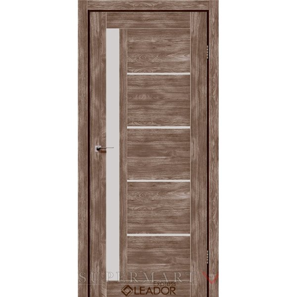 Двери межкомнатные Leador Express RIM Клен Рубрум Сатин белый 