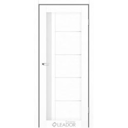Двери межкомнатные Leador Express RIM Белый Лен Сатин белый