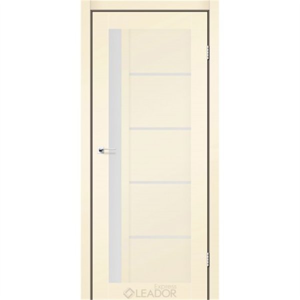 Двери межкомнатные Leador Express RIM Бежевый Мат Сатин белый