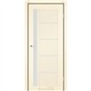Двери межкомнатные Leador Express RIM Бежевый Мат Сатин белый