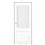 Двері міжкімнатні Leador Express ATLANTIC-01 Білий Мат Сатин білий