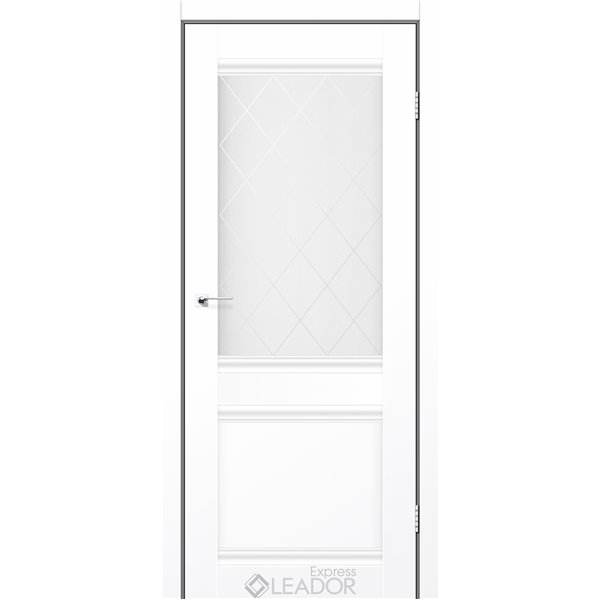 Двери межкомнатные Leador Express ATLANTIC-01 Белый Мат Сатин белый