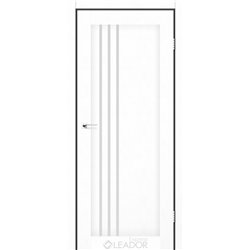 Двери межкомнатные Leador Express BELLUNO Белый Лен Сатин белый