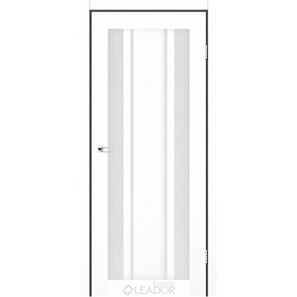 Двери межкомнатные Leador Express CALABRIA Белый Лен Сатин белый