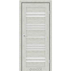 Двери межкомнатные Leador Express ANDORA Клен Айс Сатин белый