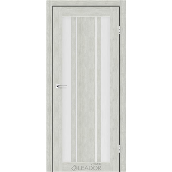 Двері міжкімнатні Leador Express CALABRIA Клен Айс Сатин білий