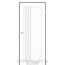 Двері міжкімнатні Leador Express BELLUNO Клен Білий Сатин білий