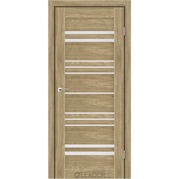 Двери межкомнатные Leador Express ANDORA Клен Золотой Сатин белый