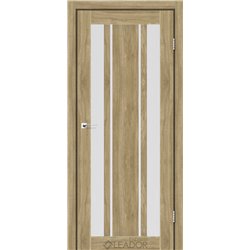 Двери межкомнатные Leador Express CALABRIA Клен Золотой Сатин белый