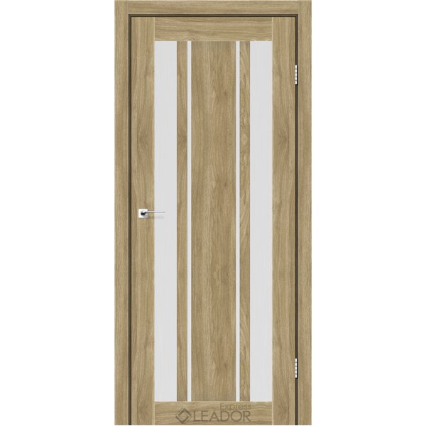 Двери межкомнатные Leador Express CALABRIA Клен Золотой Сатин белый