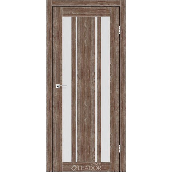Двери межкомнатные Leador Express CALABRIA Клен Рубрум Сатин белый