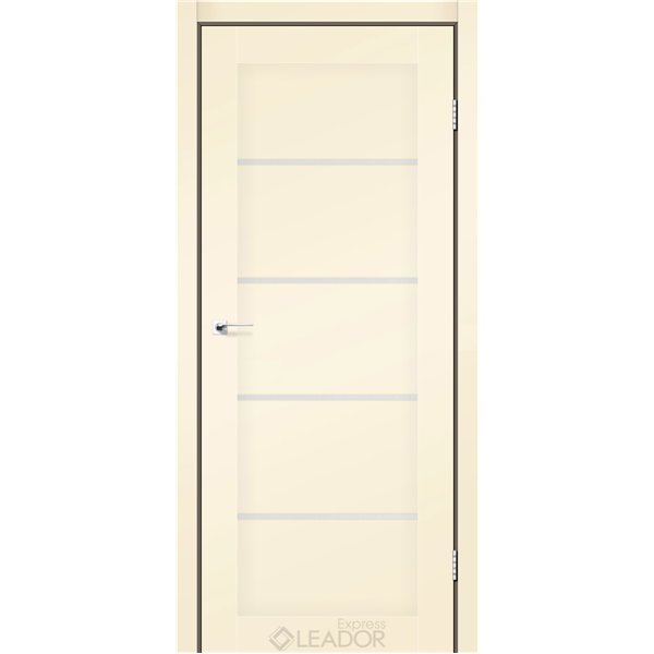 Двери межкомнатные Leador Express GARDA Бежевый Мат Сатин белый