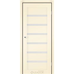 Двери межкомнатные Leador Express MILAN Бежевый Мат Сатин белый