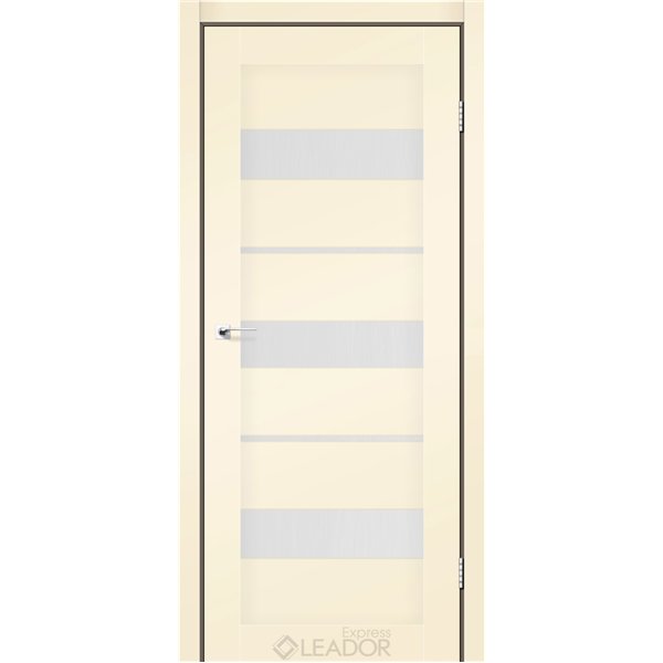 Двери межкомнатные Leador Express MODENA Бежевый Мат Сатин белый
