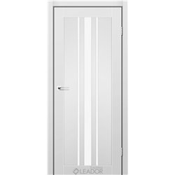 Двері міжкімнатні Leador Express FERONA Сірий Мат Сатин білий