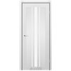 Двері міжкімнатні Leador Express FERONA Сірий Мат Сатин білий
