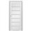 Двері міжкімнатні Leador Express MILAN Сірий Мат Сатин білий