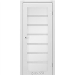 Двери межкомнатные Leador Express MILAN Серый Мат Сатин белый