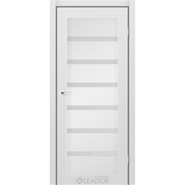 Двери межкомнатные Leador Express MILAN Серый Мат Сатин белый