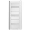 Двері міжкімнатні Leador Express MODENA Сірий Мат Сатин білий