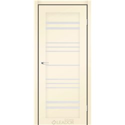 Двери межкомнатные Leador Express ANDORA Бежевый Мат Сатин белый