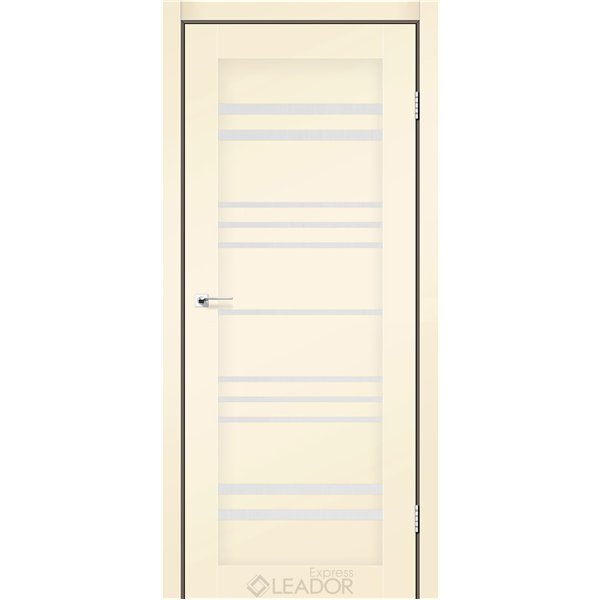 Двери межкомнатные Leador Express ANDORA Бежевый Мат Сатин белый