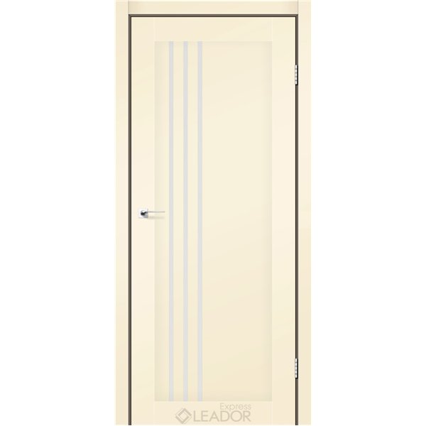 Двери межкомнатные Leador Express BELLUNO Бежевый Мат Сатин белый