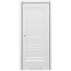 Двері міжкімнатні Leador Express ANDORA Сірий Мат Сатин білий