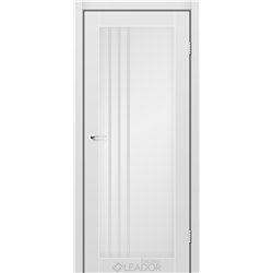 Двері міжкімнатні Leador Express BELLUNO Сірий Мат Сатин білий