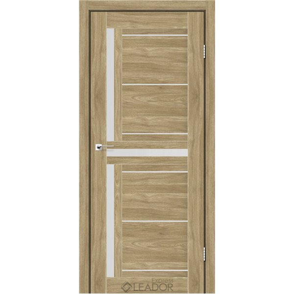 Двери межкомнатные Leador Express LARIANA Клен Золотой Сатин белый