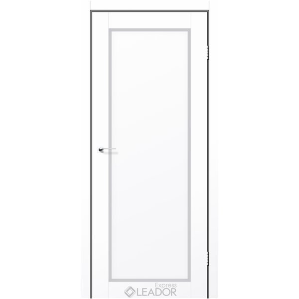 Двери межкомнатные Leador Express ATLANTIC-03 Белый Мат Стекло Сатин