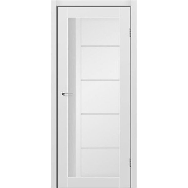 Двері міжкімнатні Leador Express RIM Сірий Мат Сатин білий